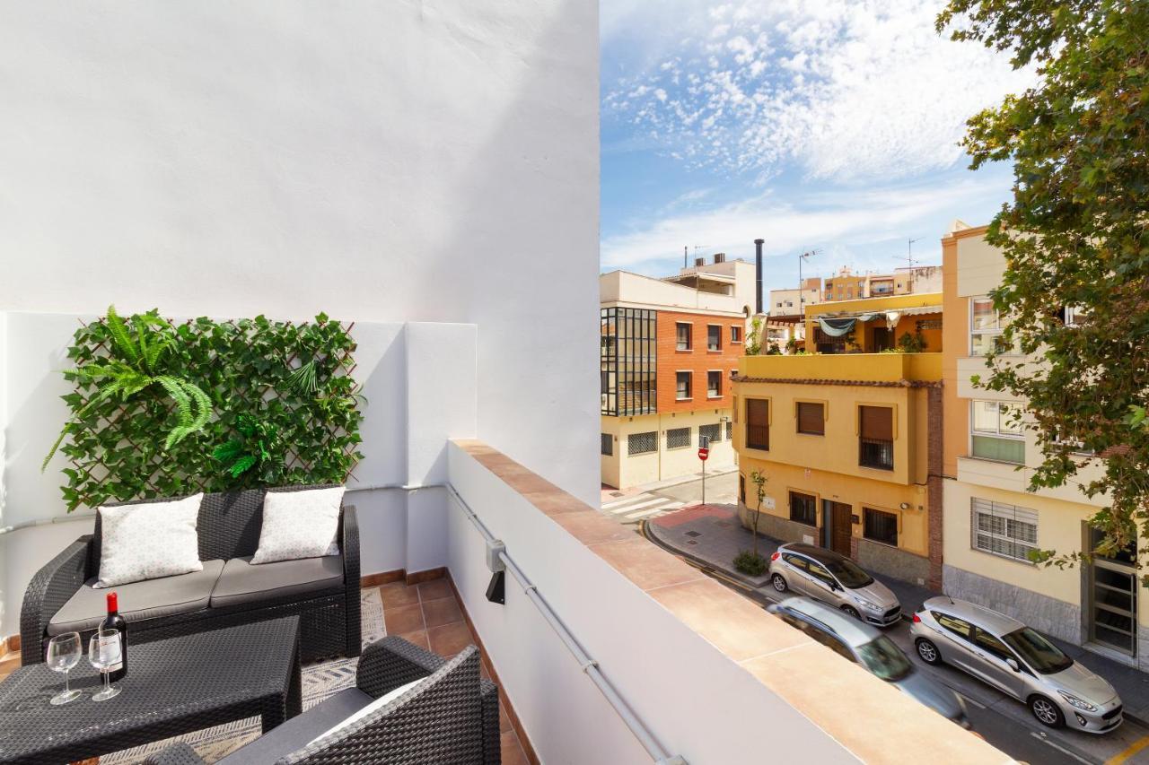 Barcelo 21, Parking On Request, Atico With Terrace & Studio With Patio, Center, Quite Neighborhood, Bc Apartment Malaga
